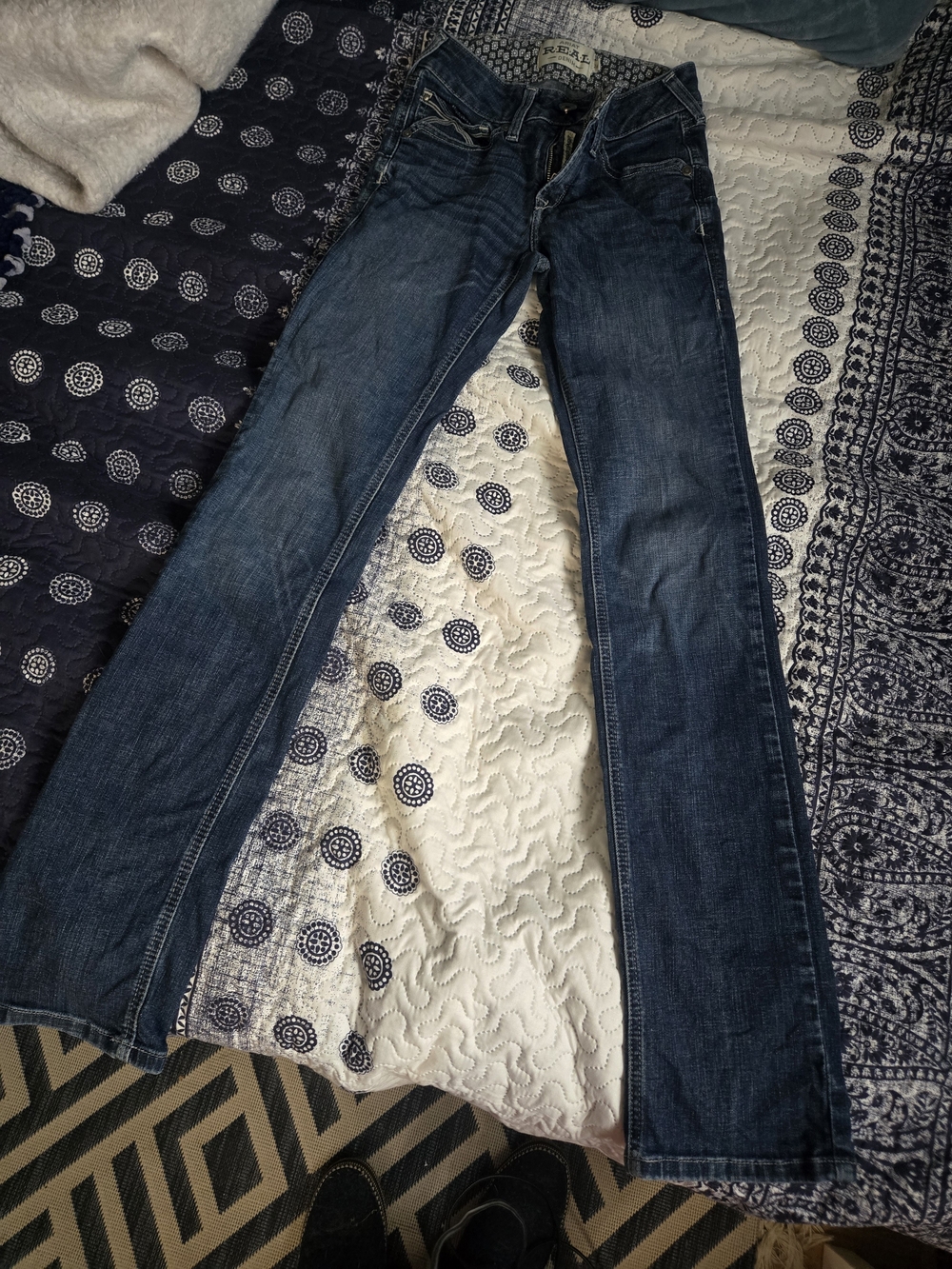 Women’s Ariat Dark Blue Straight-Leg Jeans